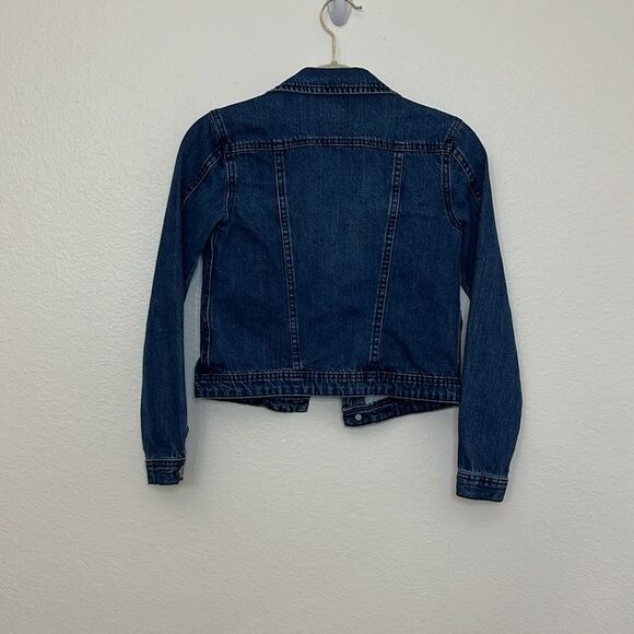 Tractr Girl Basic Denim Jacket in Indigo Sz Small - Picture 9 of 9